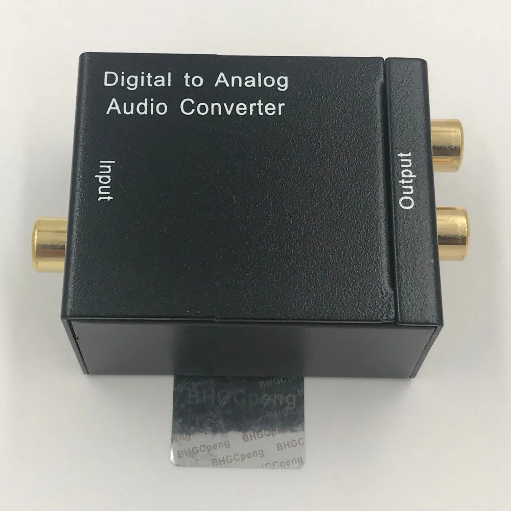 Digital To Analog Converter Audio Adapter Coaxial Or Toslink Digital