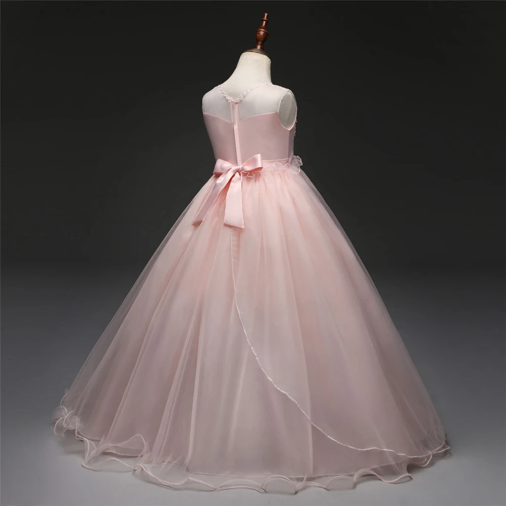 Yeedison High Quality Girls Dress Princesse Prom Gowns Flower Kids Wedding Party Dresses For Girls Costumes Children Ball Dress (4)