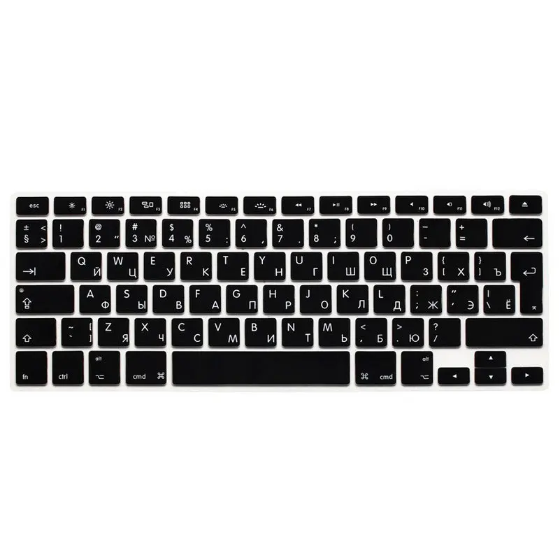 2 шт. силиконовые наклейки на клавиатуру MacBook Air 13 3 Mac Book дюймов pro retina|russian alphabet