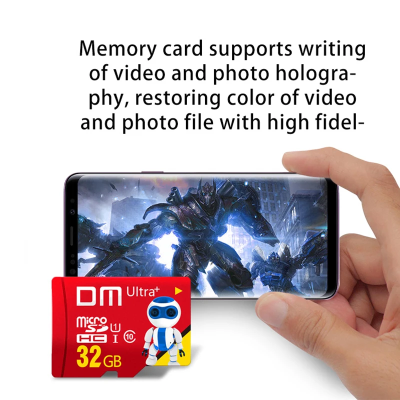Карты памяти DM для мобильных телефонов, Micro SD карта, класс 10, TF карты 256гб, 128 ГБ, 64 ГБ, 32 ГБ, 16 ГБ, 8 ГБ, 4 Гб, смартфон, планшет, камера