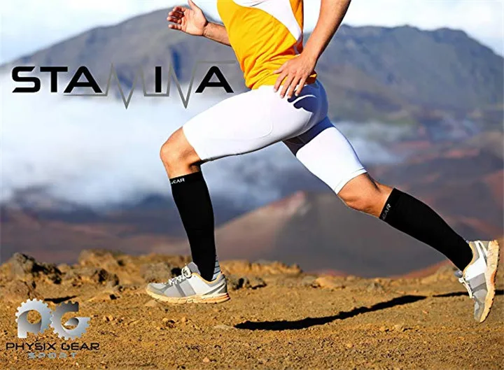 5 Compression Socks For Men & Women (20-30 mmhg) Best Stockings Running Fit Breathable Long Socks For Male Travel Boost Stamina