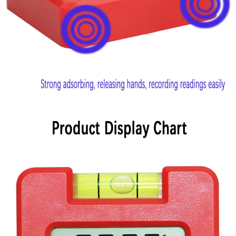 Мини цифровой уровень транспортир Сильный магнитный Цифровой Инклинометр Угол наклона коробка уровень Горизонтальный Угол транспортир Угол Калибр
