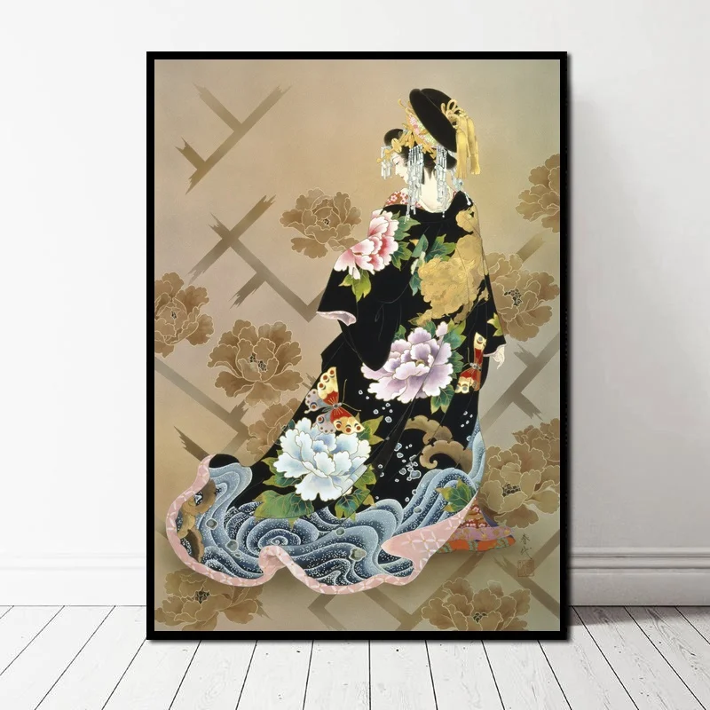 JAPAN STYLE Japanese Geishas Art Canvas Poster Wall Pictures for Living Room No Frame JAPAN STYLE Japanese Geishas Art Canvas Poster Wall Pictures for Living Room No Frame