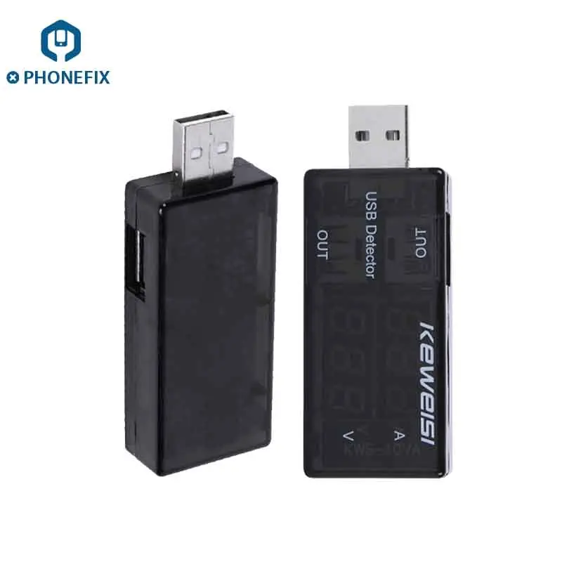 

Dual Out USB Power Meter Testers Mobile Power Charging Voltage Current Voltmeter Amp Volt Ammeter Detector USB Charger Indicator