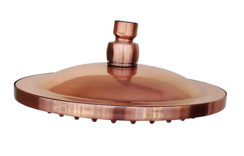 

8 inch Round Antique Red Copper Bathroom Rainfall Shower Head Bsh002