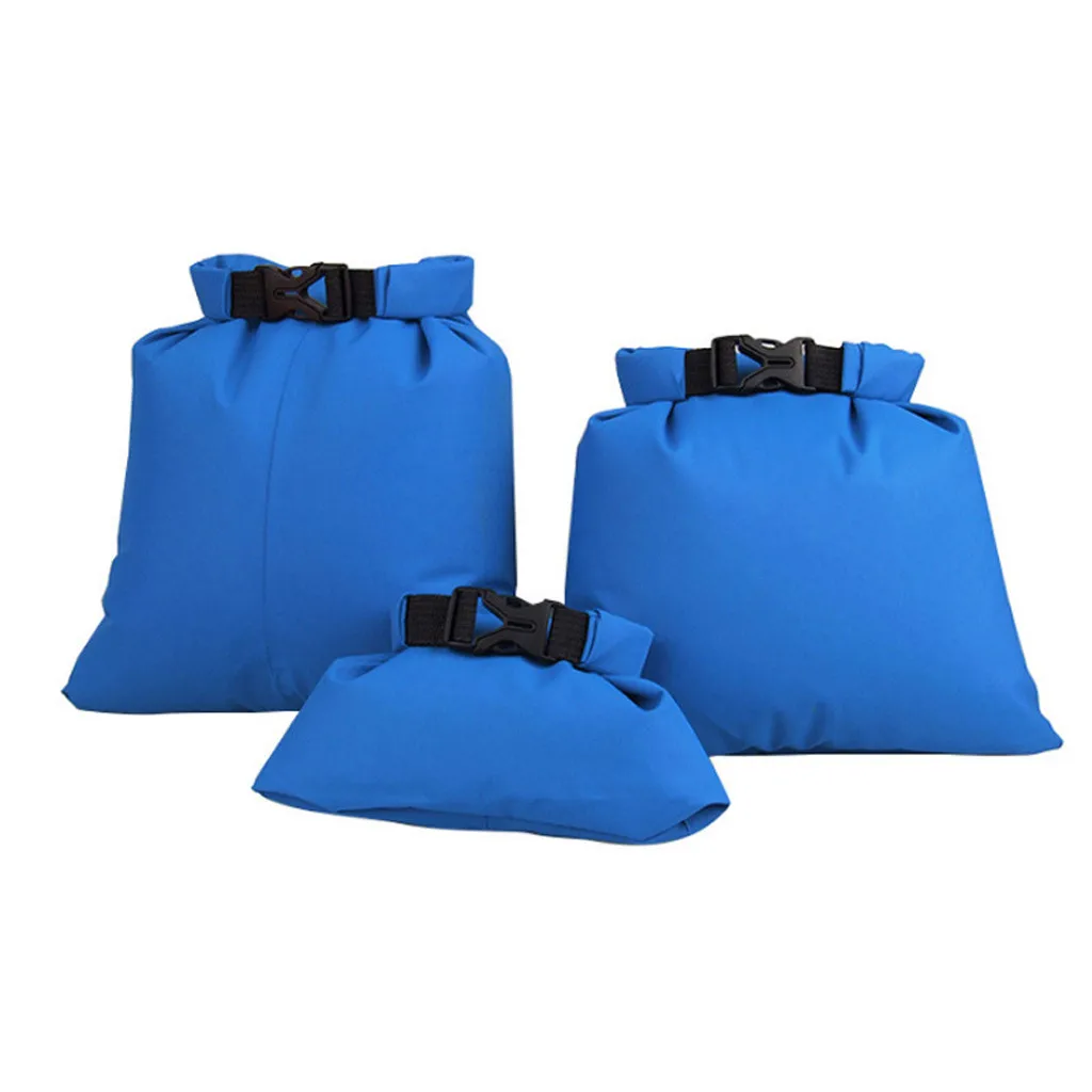 

3pcs A Set Waterproof Dry Bag Sack Swimming Bag Ocean Pack Floating Boating Kayaking Camping Diving Bag HX0603