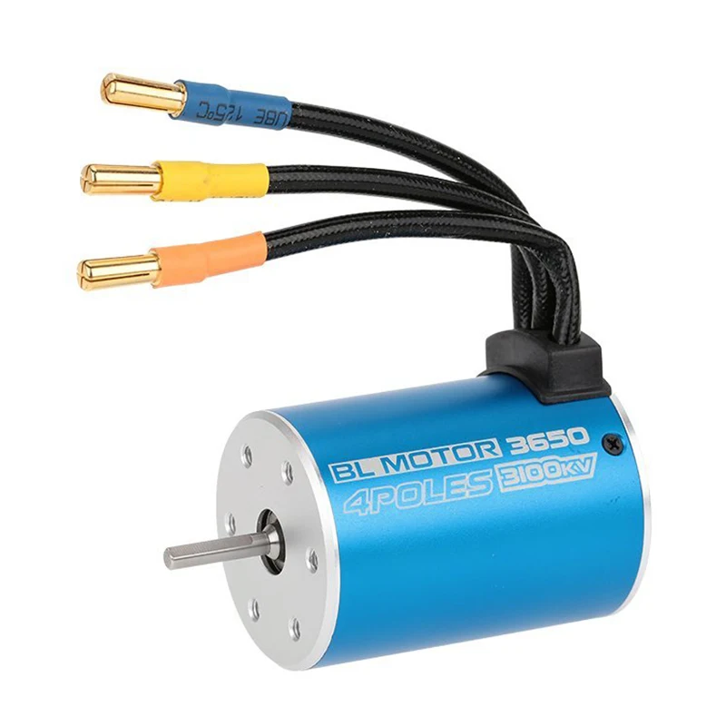 

3650 3100KV 4 Poles Sensorless Brushless Motor for 1/10 RC Car