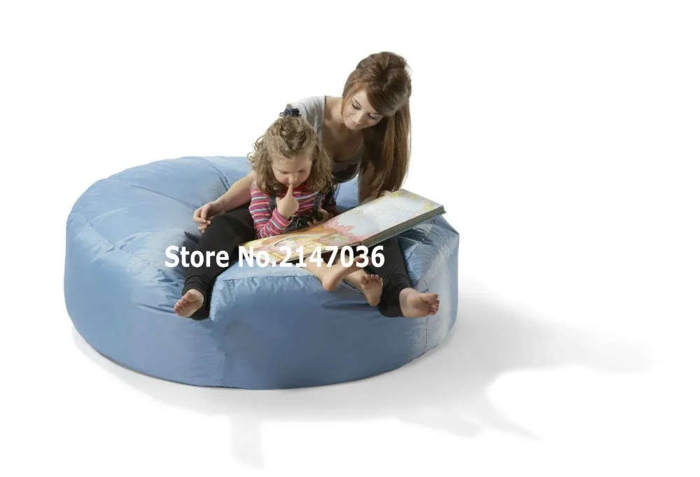 Aqua blue island bean bag chair outdoor sofa cover mom and children s reading book chair