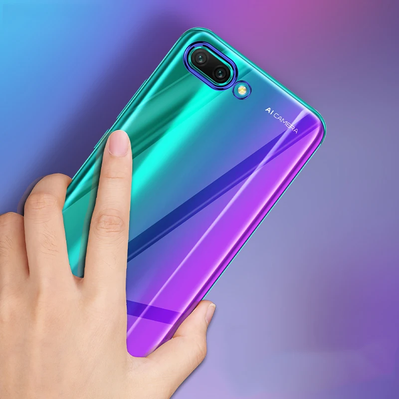 Чехол для Huawei Honor 10 роскошный чехол из ТПУ с лазерным покрытием задняя крышка Honor10