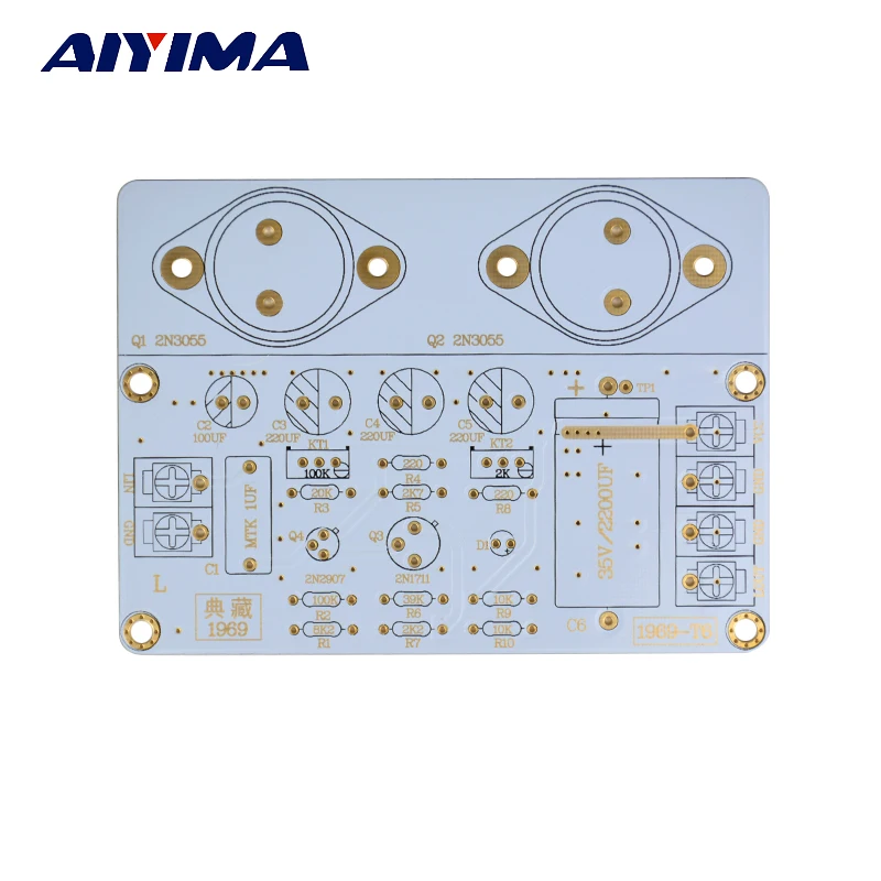 AIYIMA 1 шт. 1969 печатная плата усилителя мощности доска голая доска для Diy 1969 Amp