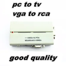 1 шт. ПК VGA к ТВ AV RCA адаптер сигнала конвертер видео переключатель коробка поддерживает NTSC PAL прямые продажи с фабрики хорошее качество