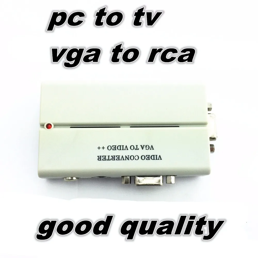 Преобразователь сигнала VGA TV AV RCA 1 шт. видеопереключатель поддержка NTSC PAL Прямая продажа с завода хорошее