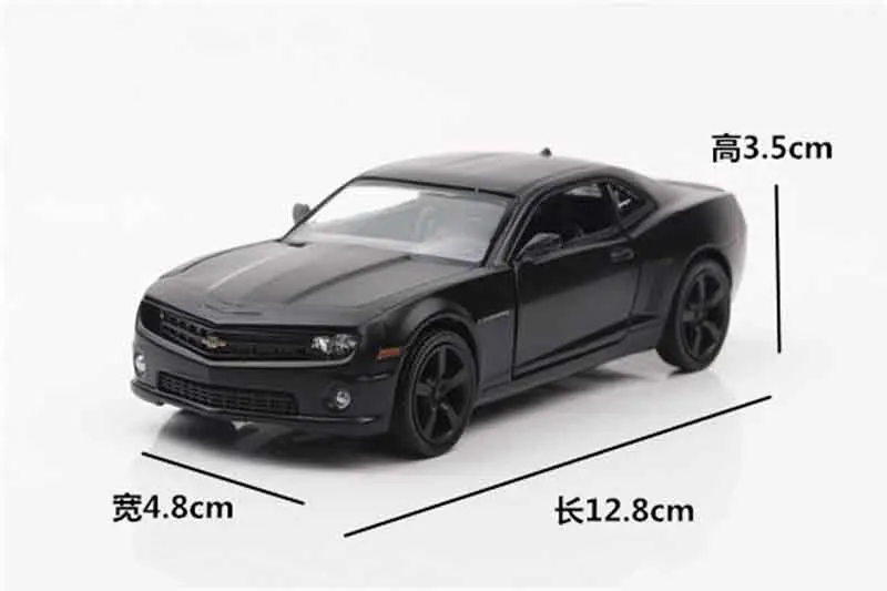 Модель автомобиля Chevrolet Camaro матовая черная 1:36|Наземный транспорт| |