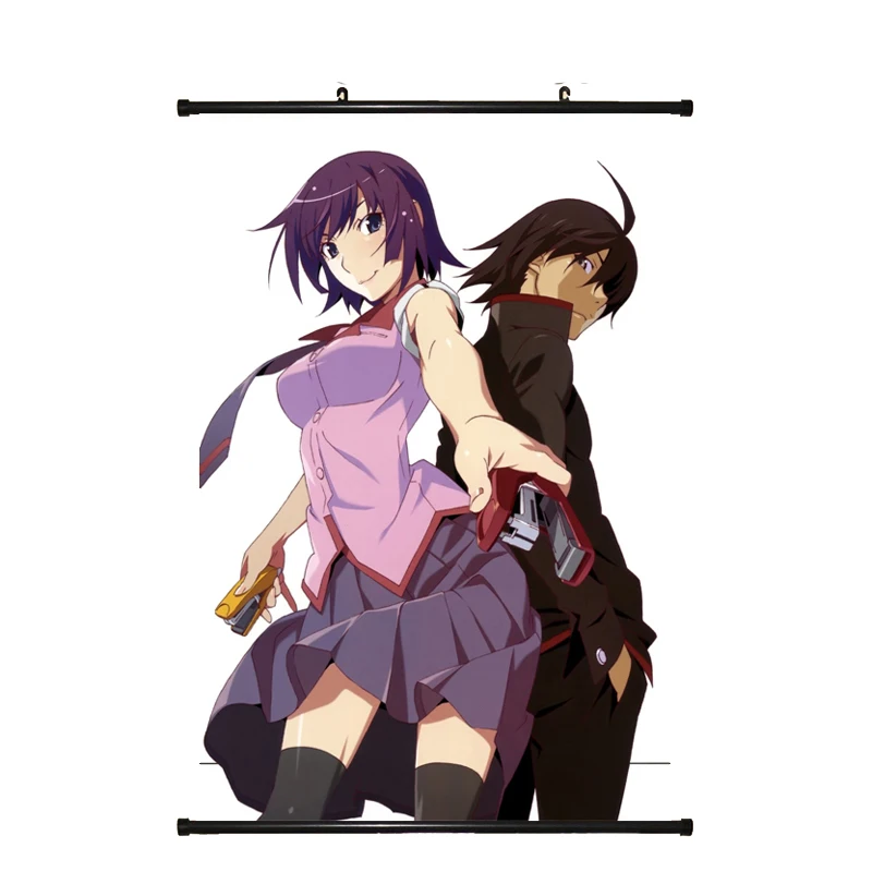 Японский аниме Monogatari финальный сезон Bakemonogatari Hanamonogatari Senjougahara Hitagi домашний Декор