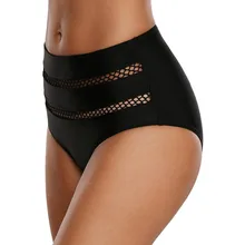 Купальник, купальник, Одноцветный, бикини, купальник, сексуальный, для женщин, плавки, раздельный, черный, с высокой талией, купальник, плавки, пляжные шорты