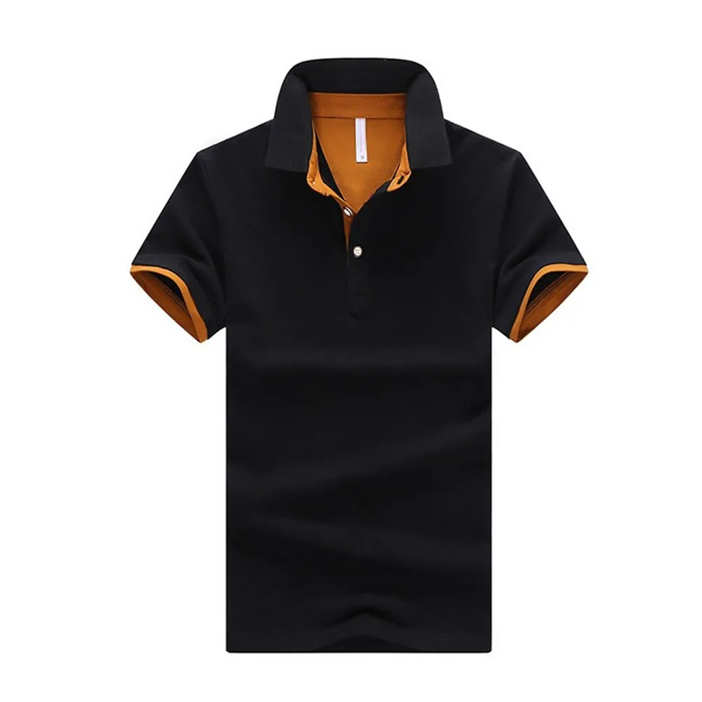 Рубашка поло мужская с коротким рукавом и воротником стойкой|polo shirt brand men|polo menpolo