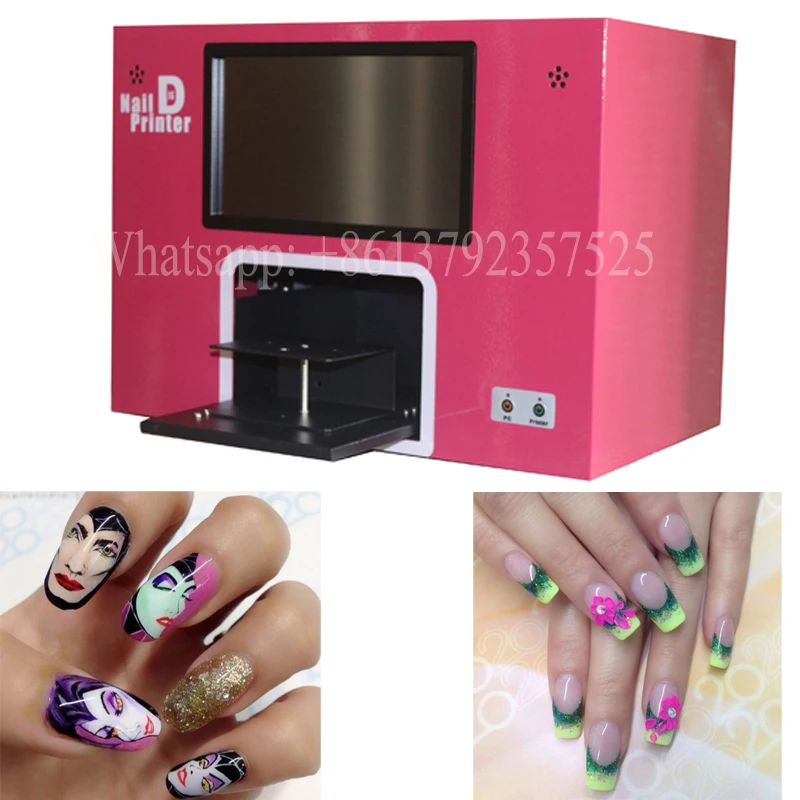  auto nails painting machine nail printing machine 5 nails art salon with computer inside