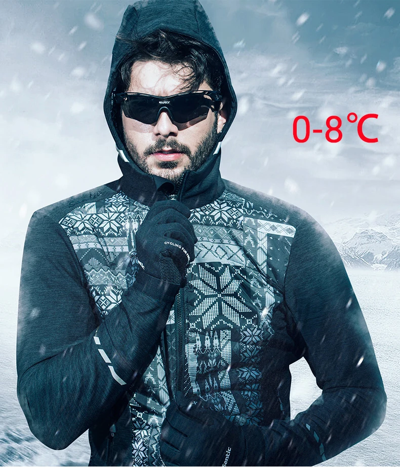 

Santic Mens Winter Cotton Cycling Jacket Outdoor Windproof Coat Keep Warm 0-8 Degree Suitable Mountain Road Bike Jacket