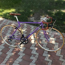 Шоссейный велосипед мужской 700 C 2", меняющий скорость, руль, жесткая рама, двойной дисковый тормоз, Ретро стиль, Повседневный, для путешествий, гоночный велосипед