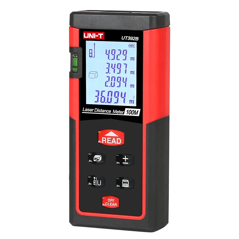 

UNI-T UT392B 100M High Precision Laser Rangefinder Multi-function Distance Measurement Instrument Horizontal Bubble Data Storage