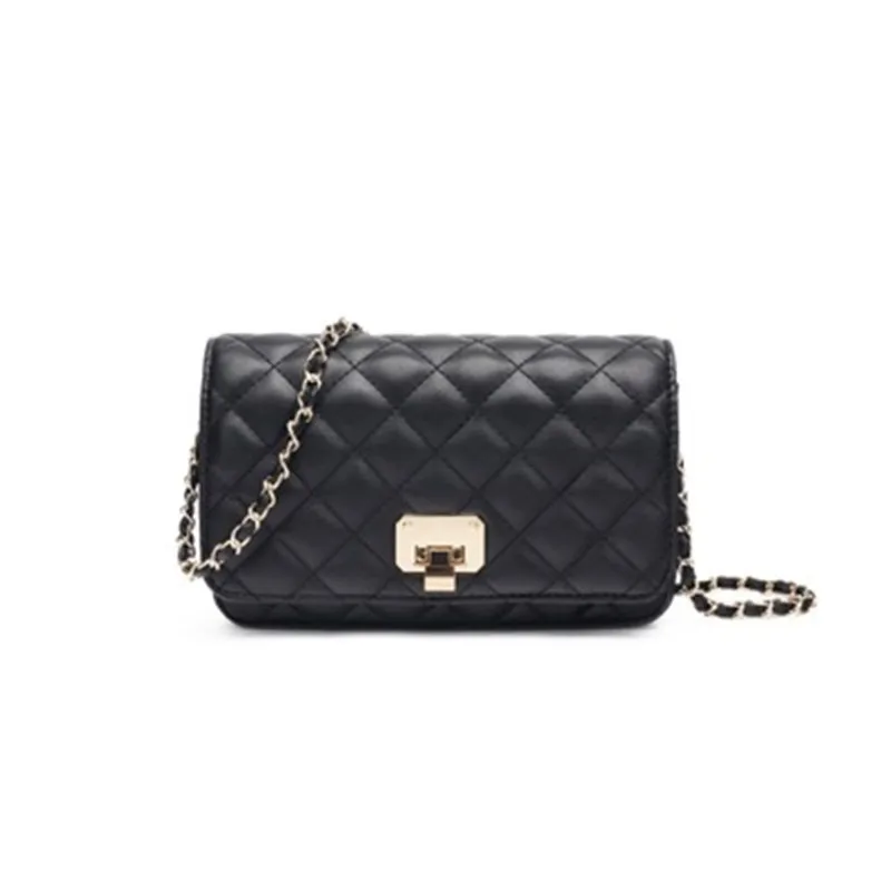 

CHALLEN rhombic chain bag 2018 autumn and winter new vibrating the same paragraph single shoulder diagonal wild female bag
