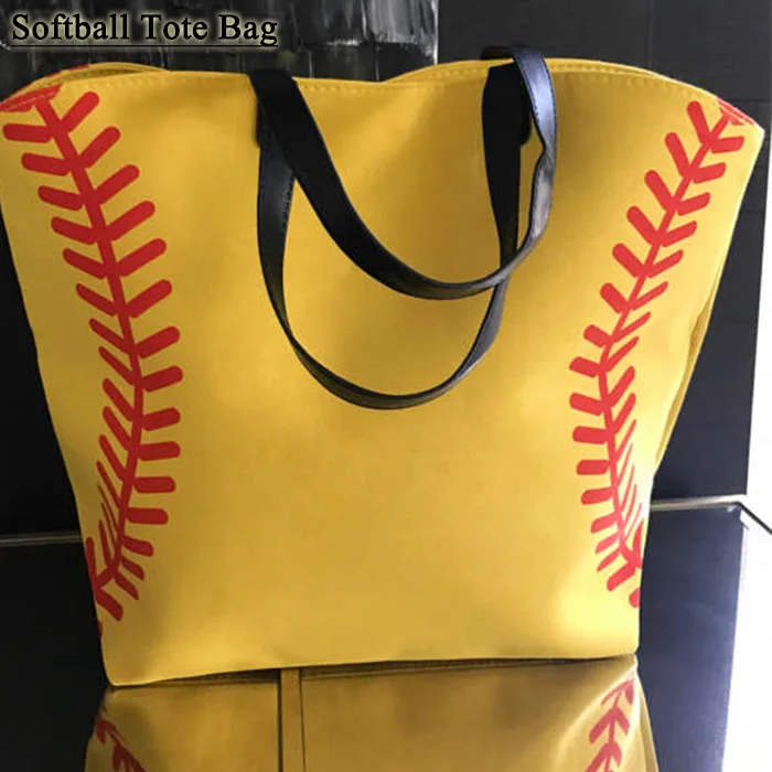 personalized baseball tote bag