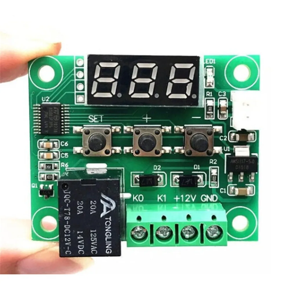 W1209 термостат переключатель температуры мини-пластина светодиодный цифровой пульт управления-50-110