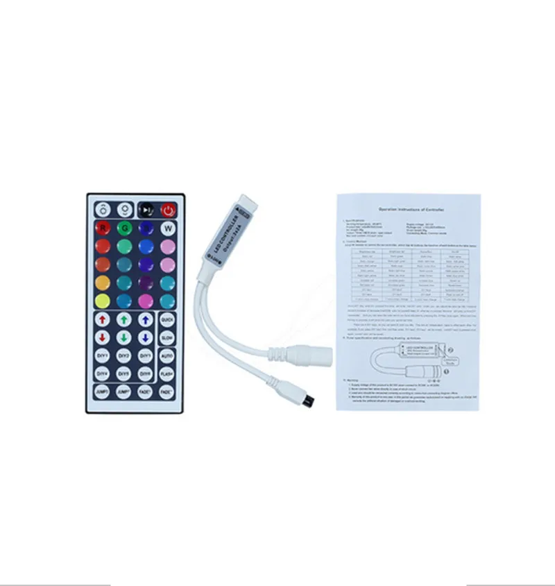 Новый ИК пульт дистанционного управления 12 В 6A mini 44Key rgb led контроллер для SMD 3528 5050
