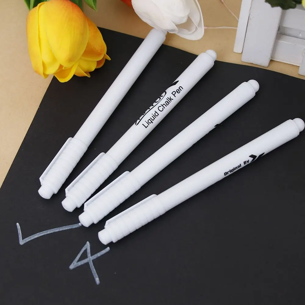 JESJELIU White Liquid Chalk Pen/Marker for Glass Windows Chalkboard