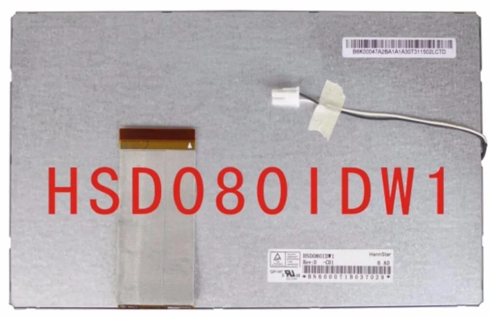 

Original 8 lcd screen hsd080idw1 c00 c01 portable dvd car dvd display screen