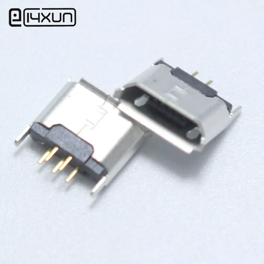 5 шт. микро-USB 5-контактный гнездовой разъем 3 + 2 прямых штыря плойка для интерфейса