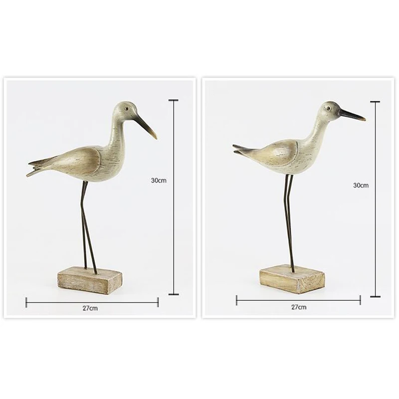 Современный стиль Egrets статуэтки украшение Изысканные домашние фигурки птиц из