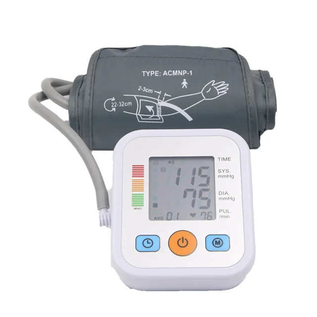 

Home Health Care Digital Lcd Upper Arm Blood Pressure Monitor Heart Beat Meter Machine Tonometer for Measuring Automatic