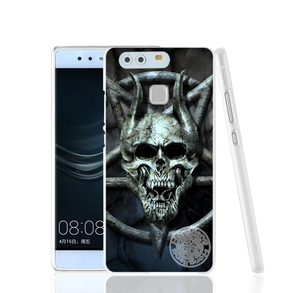 HAMEINUO сатанический страшный чехол с черепом для телефона huawei Ascend P7 P8 P9 P10 lite plus G8 G7