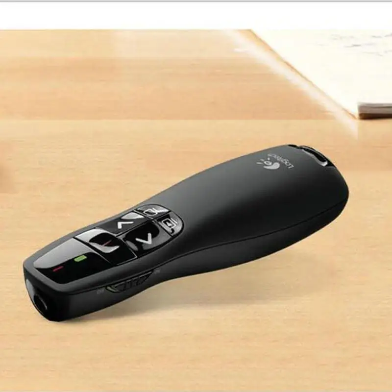 JSHFEI USB مقدم لاسلكي الأحمر مؤشر ليزر PPT التحكم عن بعد مؤشر قلم للعرض PowerPoint المعلم لوجيتك R400