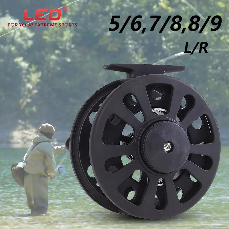 

Fly Fishing Reel ABS 5/6 7/8 9/10 WT Black Adjustable Drag High Quality Fishing Wheel 79mm-98mm Right Or Left-Handed Fly Reel