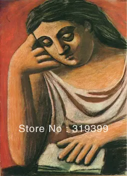 

Oil Painting Reproduction on Linen canvas,reading-1921 by Pablo Picasso,Museam Quality,Free fast shipping,HANDMADE