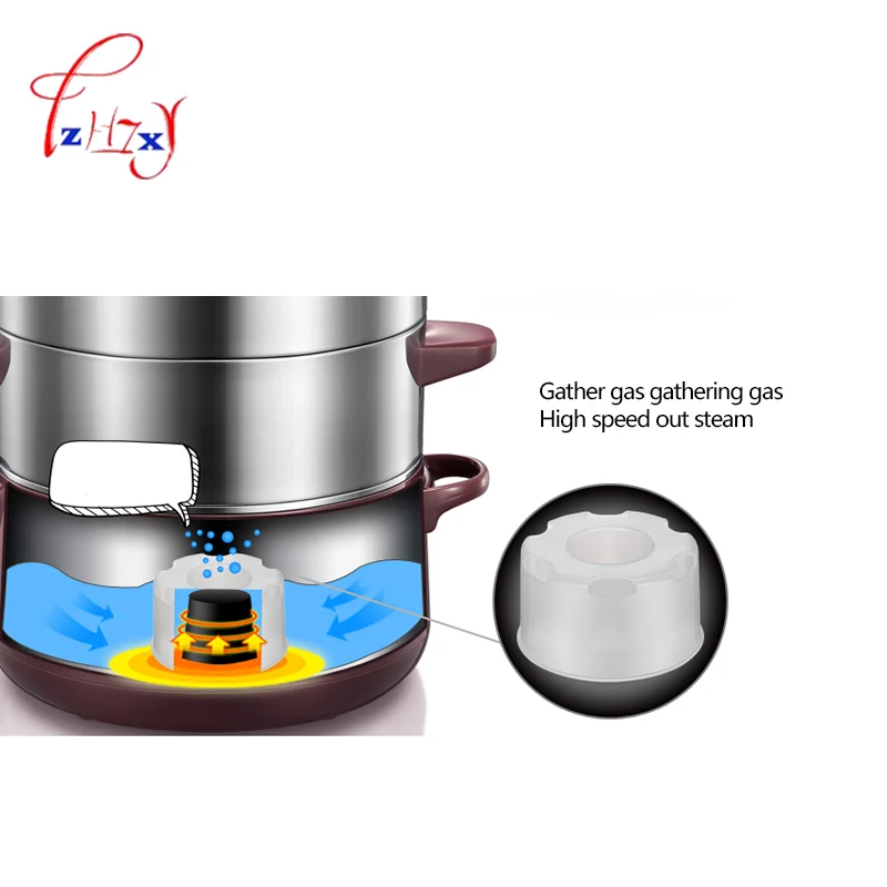 1 шт. электрическая пароварка 800 Вт 220 В|electric steamer|bun warmercooking appliances |
