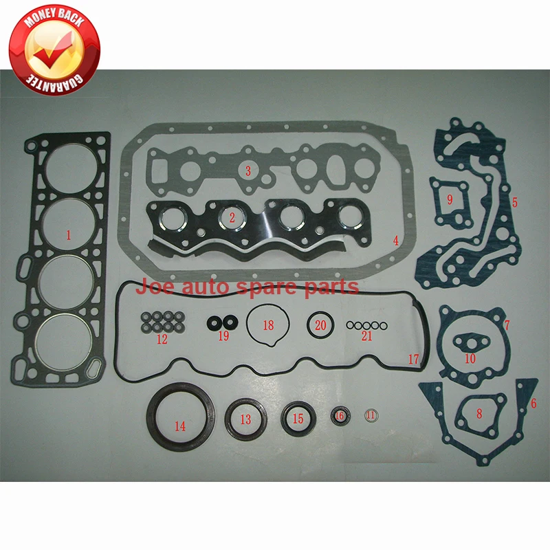 4G32 GS G32B Engine Full gasket set kit for MITSUBISHI COLT CORDIA L300