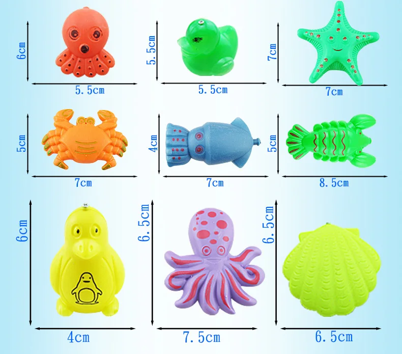 HziriP Лидер продаж 23 шт./компл. Детские магнитные рыболовные игрушки, набор для детей, модель для игры в рыбалку, игрушки для ванной на открытом воздухе, подарки для детей