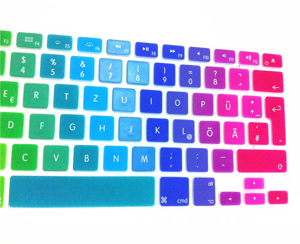 Защитная пленка для клавиатуры MacBook Pro 13 15 17 A1278 A1398 на немецком языке|keyboard cover skin