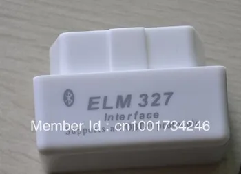

Super Mini elm327 white Color bluetooth ELM 327 OBD Scan Fault Code Reader Free Ship the smallest 327 in the world