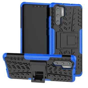 

30pcs/lot For Huawei P30 Lite P30 Pro Shockproof Tyre Removable Armor Case Case With Stand For Honor 10 Lite P Smart Plus 2019