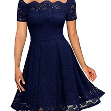 Женское элегантное винтажное сексуальное кружевное цельнокроеное платье, костюм, туника, повседневные Клубные вечерние платья для подружки невесты