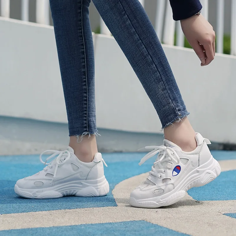 

AGUTZM 2019 Women Shoes Autumn Shoes Sneakers Women Fashion Brand Retro Platform Shoes Ladies Footwear Breathable Mesh Sneakers
