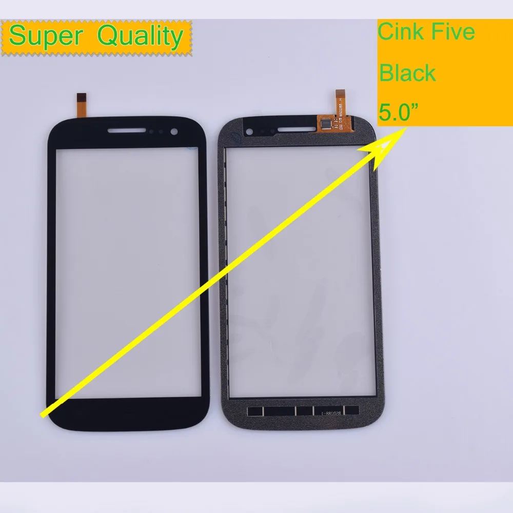 Для Wiko Cink Five сенсорная панель сенсорного экрана дигитайзер Переднее внешнее