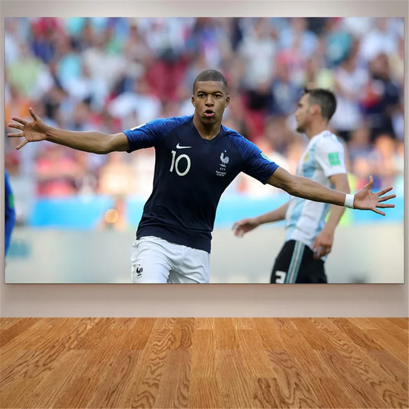 5d полная дрель Алмазная картина Аргентина Футбол Звезда Kylian Mbappe фото домашний декор DIY Алмазная вышивка распродажа - Цвет: 4