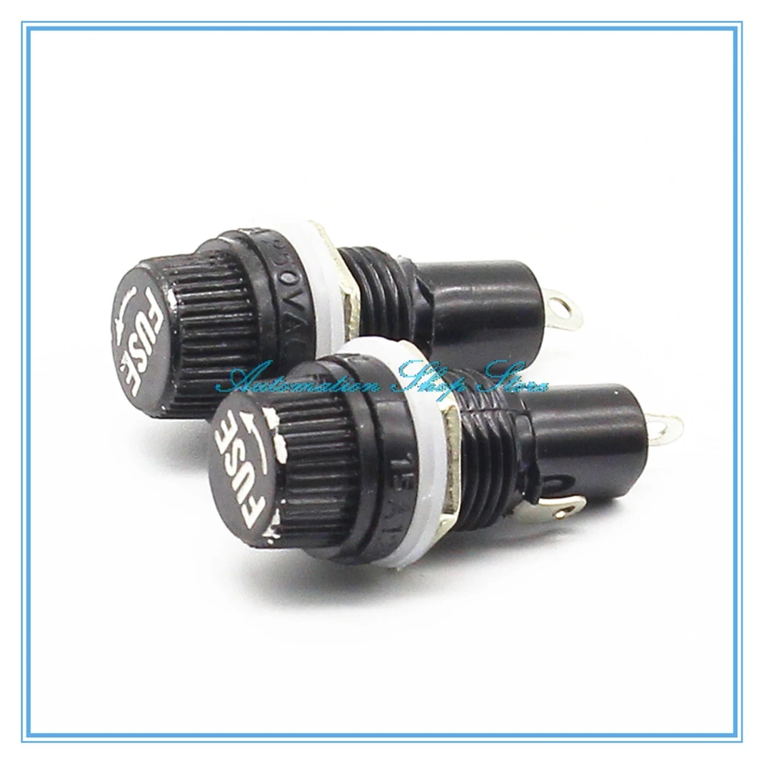 Automobile Fuses Insurance Pipe Seat Panel Mounting Fuse Holder 12mm HRC Fuse Holder BLX-1 5X20 10PCS car fuse holder fuse holder