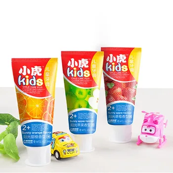 

2-12Years Toothpaste Children's Fluorine Free Toothpaste Anti-caries Organic Toothpaste Teeth Whitening Cleaning Hygiene Dental