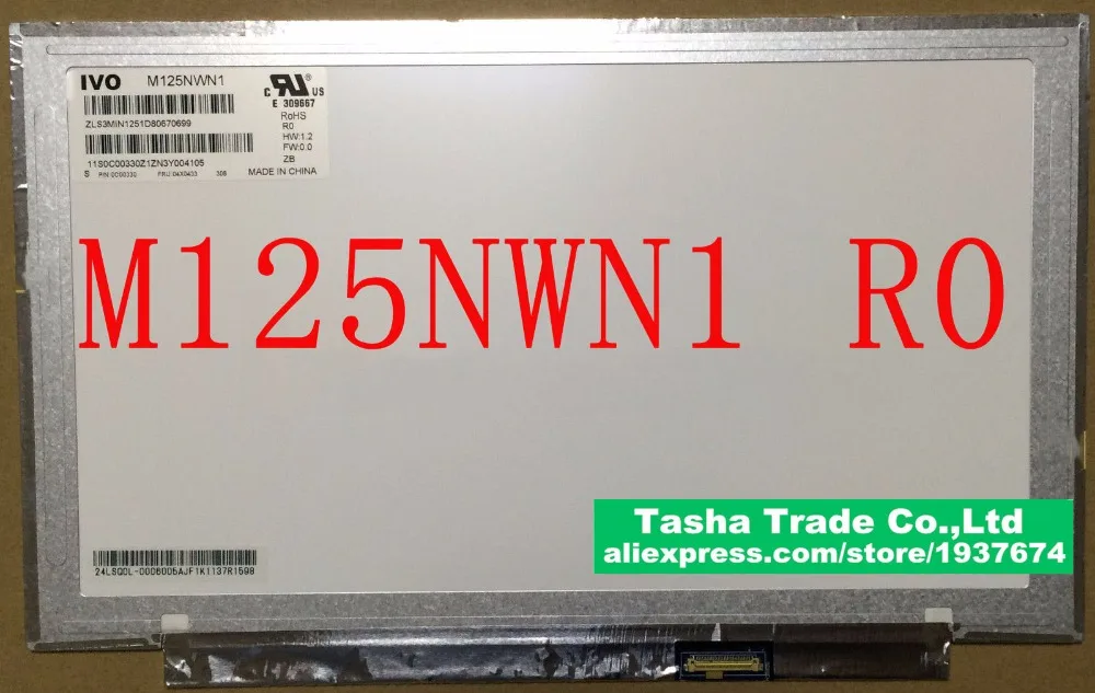 

M125NWN1-R0 M125NWN1 R0 Matrix Laptop LCD Screen LED Display EDP 30pin
